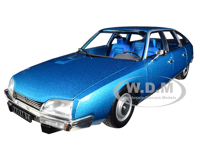 Image of 1974 Citroen CX 2000 Delta Blue Metallic 1/18 Diecast Model Car by Norev