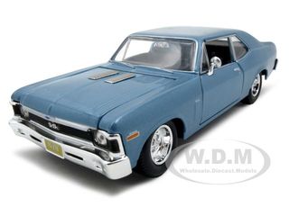 1970 Chevrolet Nova SS Coupe Blue 1/24 Diecast Model Car by Maisto