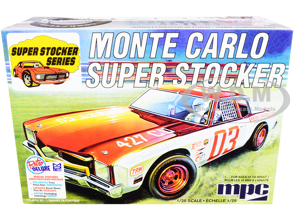 Skill 2 Model Kit 1971 Chevrolet Monte Carlo Super Stocker 1/25 Scale Model by MPC