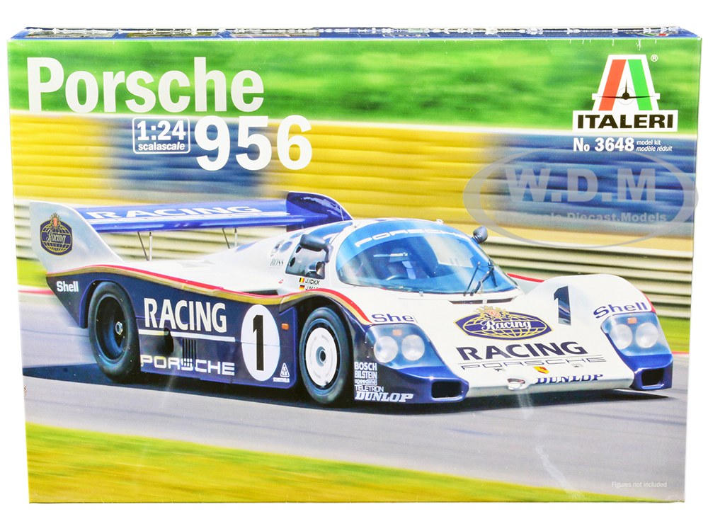 Skill 2 Model Kit Porsche 956 1/24 Scale Model by Italeri