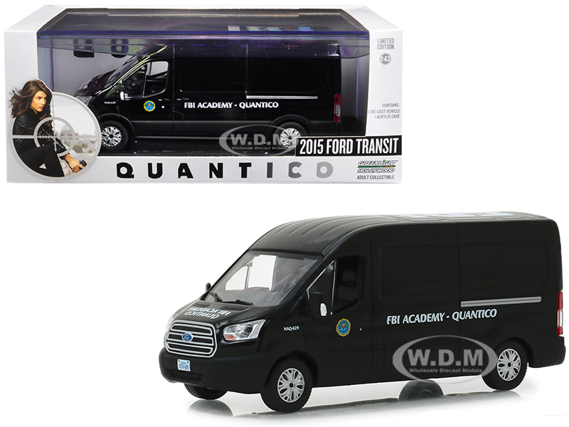 2015 Ford Transit Van Black FBI Academy Quantico Quantico (2015-2018) TV Series 1/43 Diecast Model Car by Greenlight
