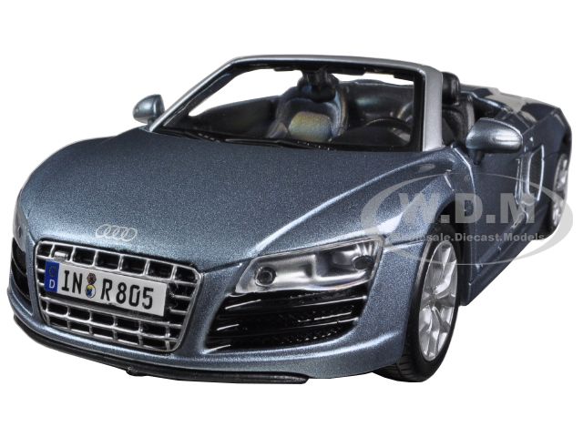 Audi R8 Spyder Blue 1/24 Diecast Car Model By Maisto