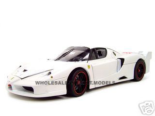Ferrari Enzo Fxx Elite Edition White 1/18 Diecast Model Car By Hotwheels