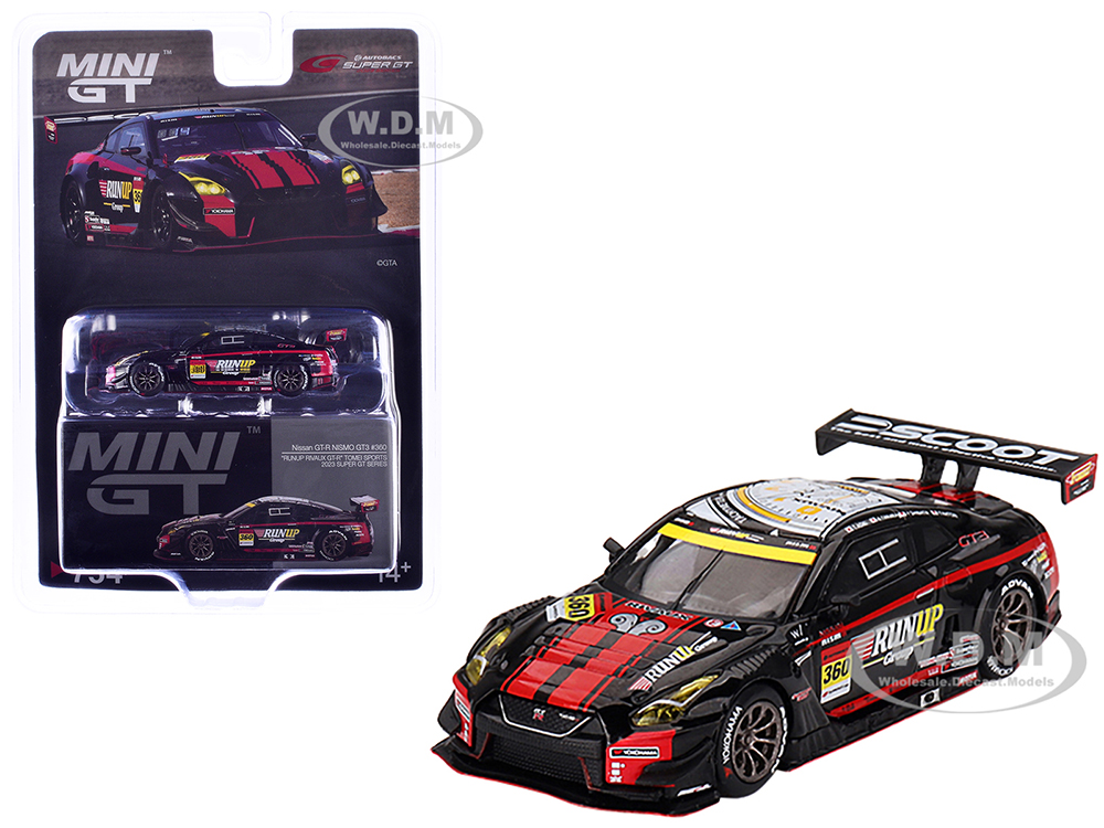 Nissan GT-R NISMO GT3 #360 Takayuki Aoki - Atsushi Tanaka - Takuya Otaki - Yusaku Shibata Tomei Sports Super GT Series (2023) Limited Edition 1/64 Diecast Model Car by Mini GT