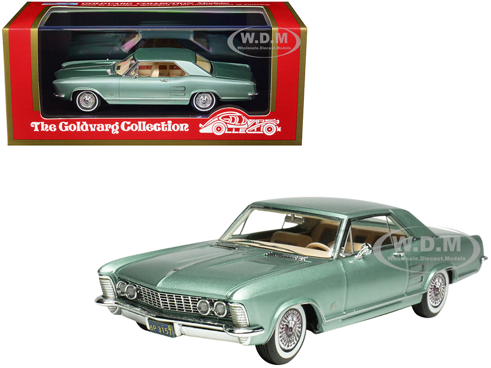 1963 Buick Riviera Light Teal Mist Metallic Limited Edition to 250 pieces Worldwide 1/43 Model Car by Goldvarg Collection