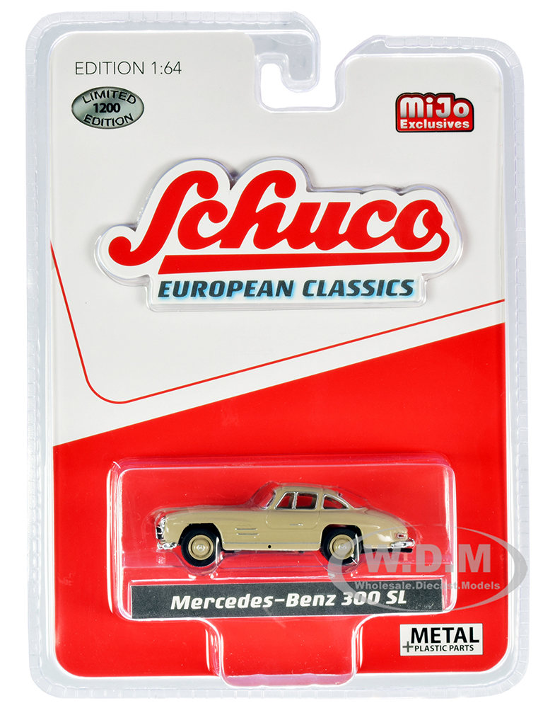Image of Mercedes Benz 300 SL Ivory "European Classics" Limited Edition to 1200 pieces Worldwide 1/64 Diecast Model Car by Schuco