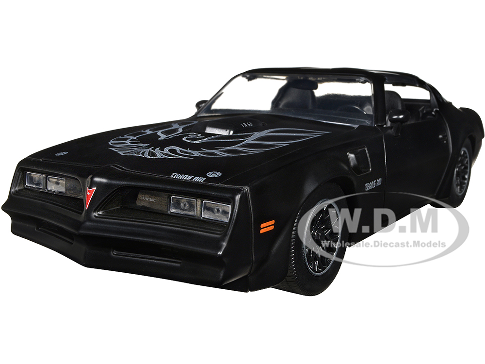 1977 Pontiac Firebird T/A Trans Am Matt Black with Bird Graphic on Hood 