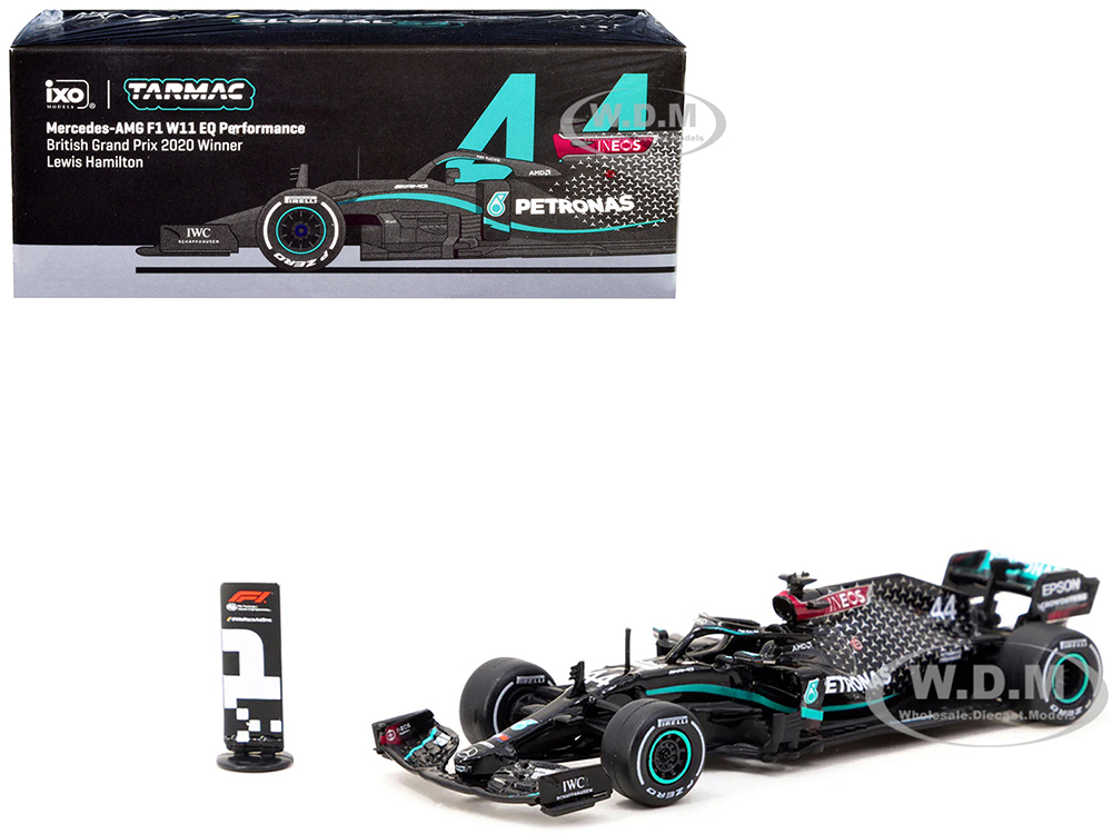 Mercedes-AMG F1 W11 EQ Performance 44 Lewis Hamilton Formula One F1 Winner "British GP" (2020) "Global64" Series 1/64 Diecast Model by Tarmac Works