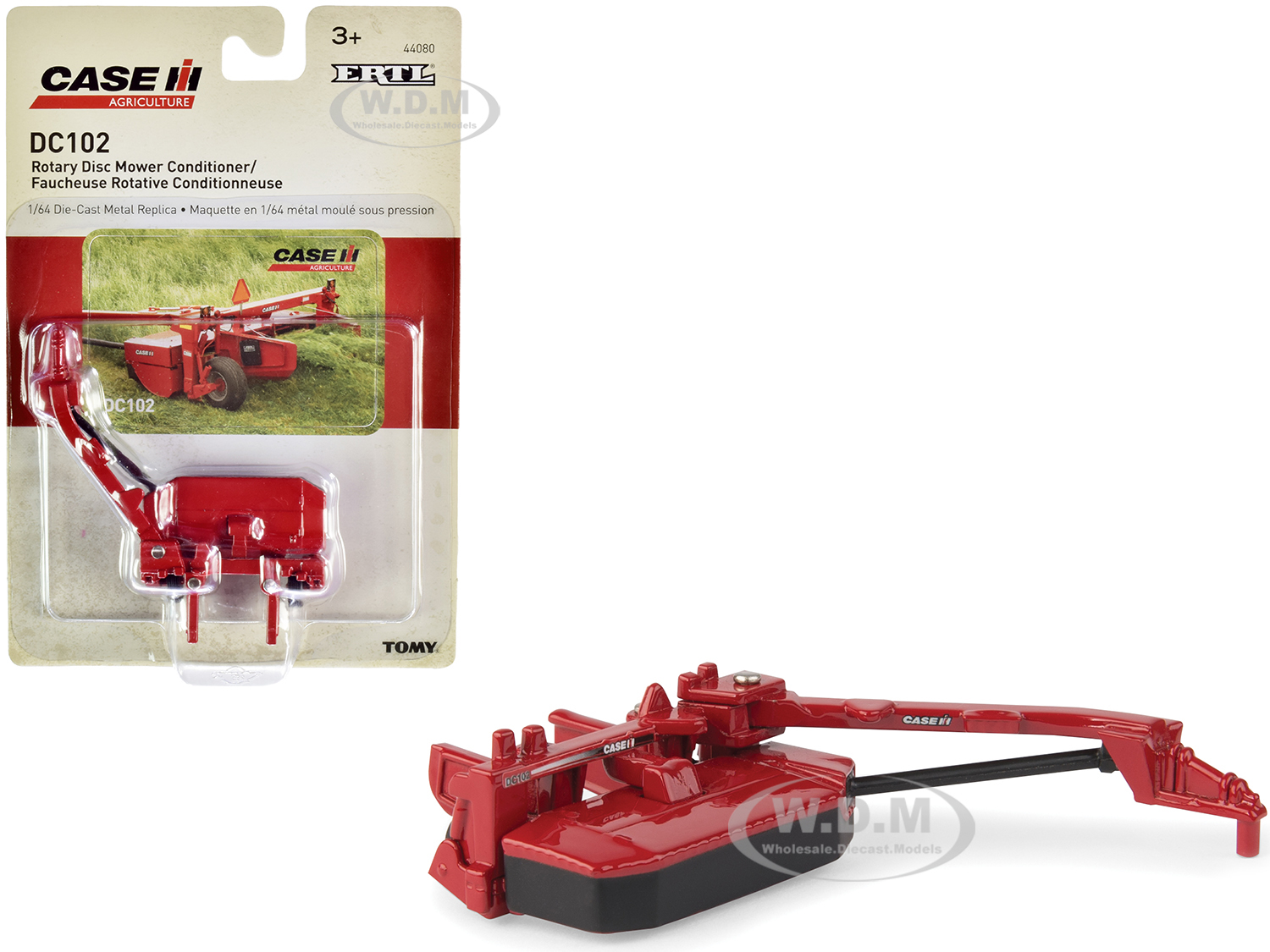 Image of Case IH DC102 Rotary Disc Mower Conditioner Red "Case IH Agriculture" 1/64 Diecast Model by ERTL TOMY