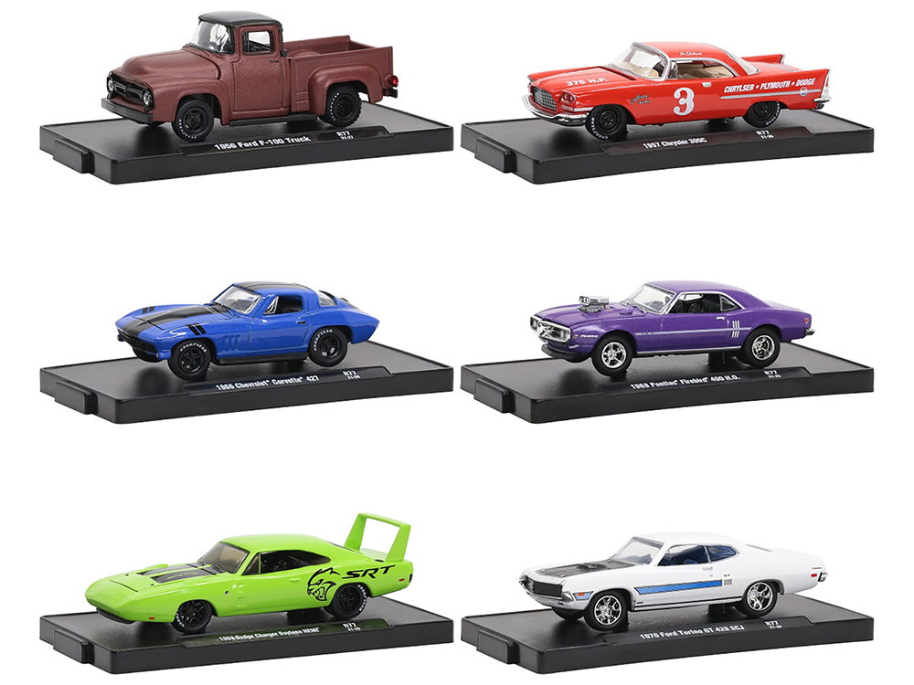 Auto-Drivers Set of 6 pieces in Blister Packs Release 77 Limited Edition to 9600 pieces Worldwide 1/64 Diecast Model Cars by M2 Machines