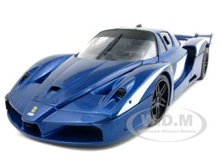 Ferrari Fxx Evoluzione Blue 1/18 Diecast Car Model By Hotwheels