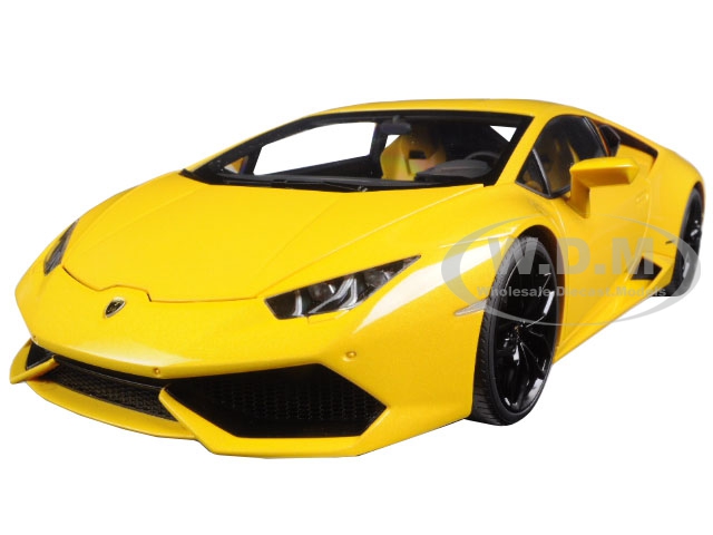 Image of Lamborghini Huracan LP610-4 Giallo Midas Pearl Effect/Yellow Pearl 1/18 Model Car by Autoart