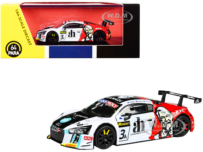 Audi R8 LMS #3 Ash Samadi - Daniel Gaunt - Matt Halliday KFC Bathurst 12 Hour (2017) 1/64 Diecast Model Car by Paragon Models