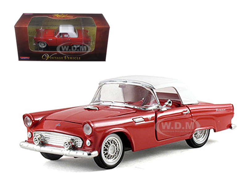 1955 Ford Thunderbird Hardtop Red 1/32 Diecast Car Model By Arko Products