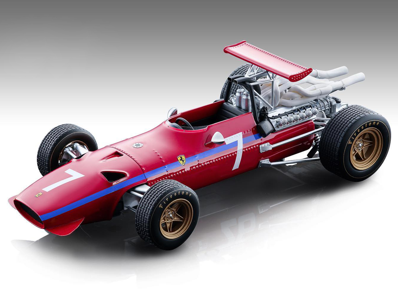 Image of Ferrari 312 F1/68 7 Derek Bell Formula One Watkins Glen United States Grand Prix (1968) "Mythos Series" Limited Edition to 120 pieces Worldwide 1/18
