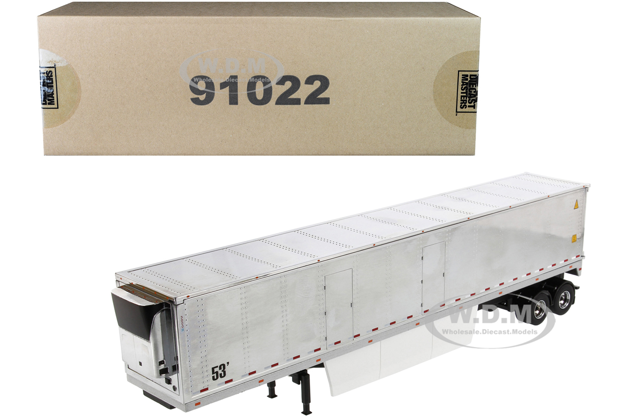 53 Reefer Refrigerated Van Trailer Chromed Plated "transport Series" 1/50 Diecast Model By Diecast Masters