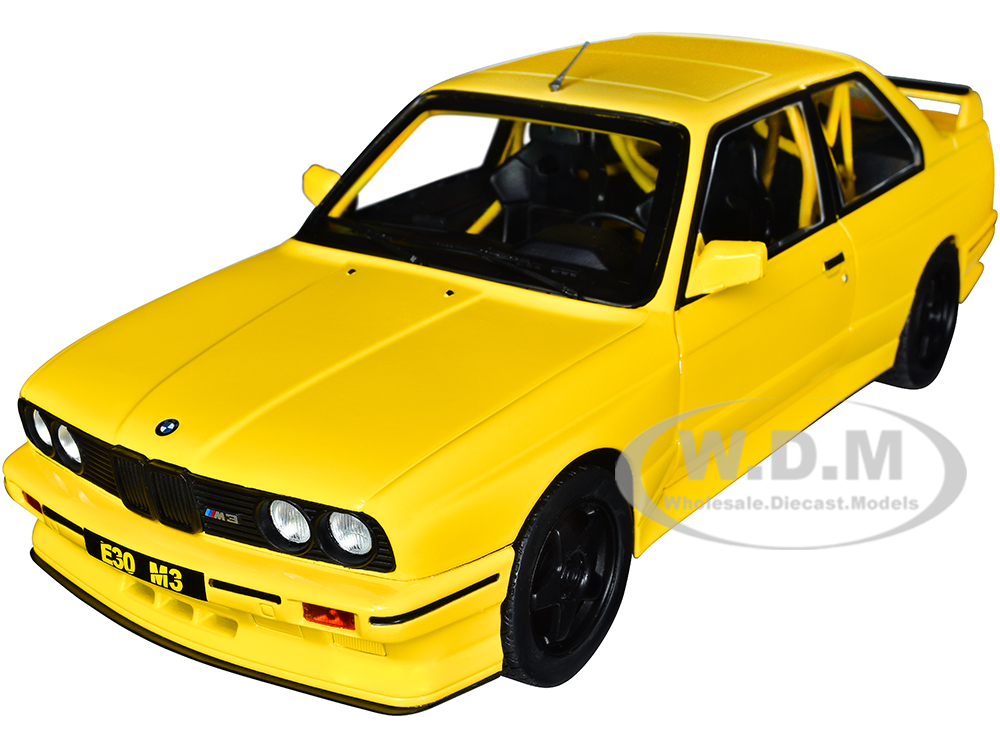 1990 BMW M3 E30 Dakar Yellow "Street Fighter" 1/18 Diecast Model Car by Solido