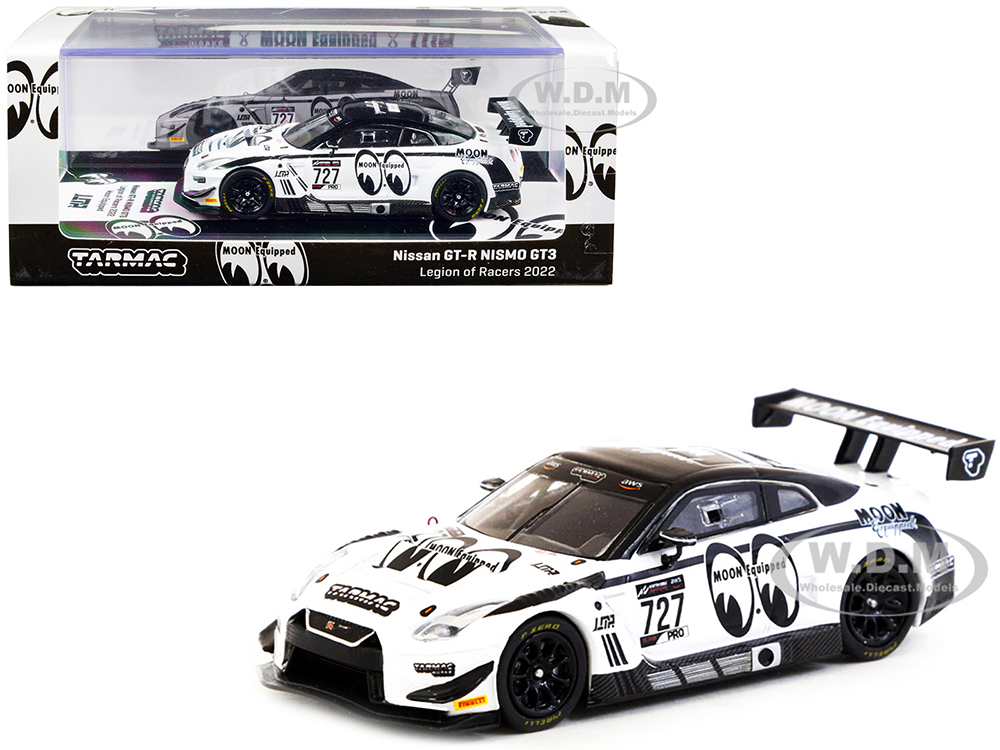 Nissan GT-R Nismo GT3 727 "Moon Equipped" Legion of Racers (2022) "Hobby64" Series 1/64 Diecast Model Car by Tarmac Works
