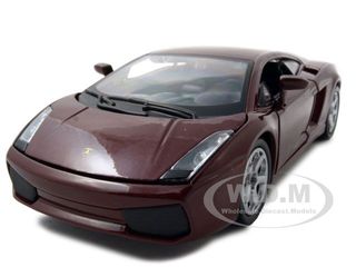 Lamborghini Gallardo Burgundy 1/24 Diecast Car Model By Bburago