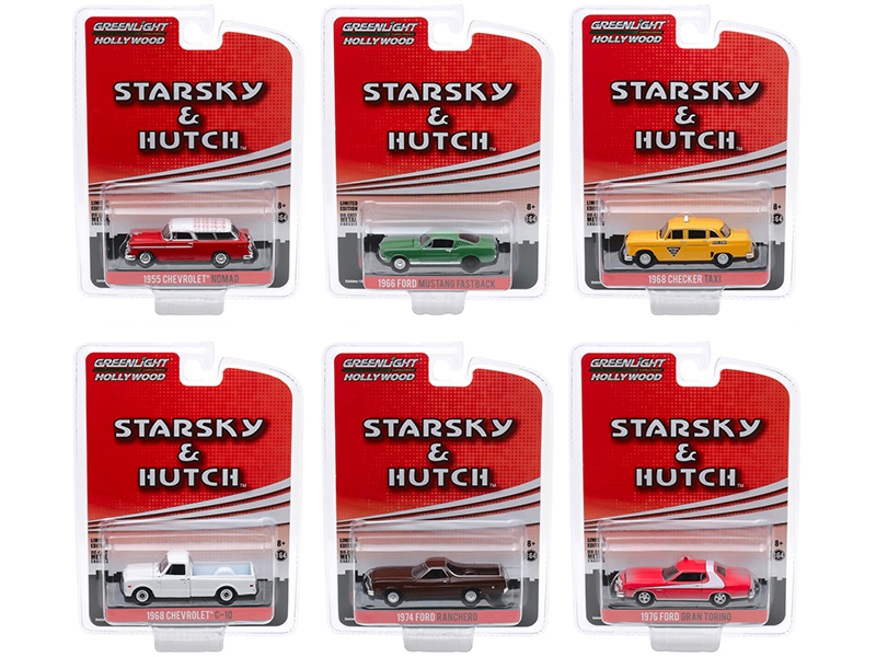 Hollywood Special Edition "Starsky and Hutch" (1975-1979) TV Series Set of 6 pieces 1/64 Diecast Model Cars by Greenlight