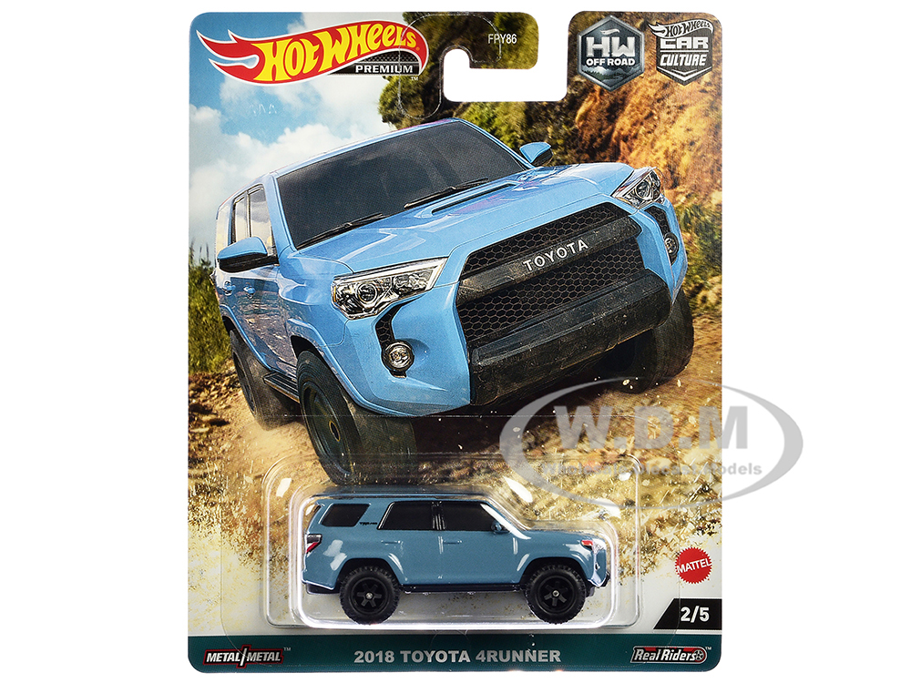 2018 Toyota 4Runner Blue HW Off Road Series Diecast Model Car by Hot Wheels