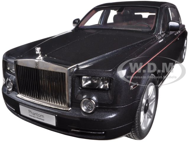 Rolls Royce Phantom Extended Wheelbase Darkest Tungsten 1/18 Diecast Car Model by Kyosho