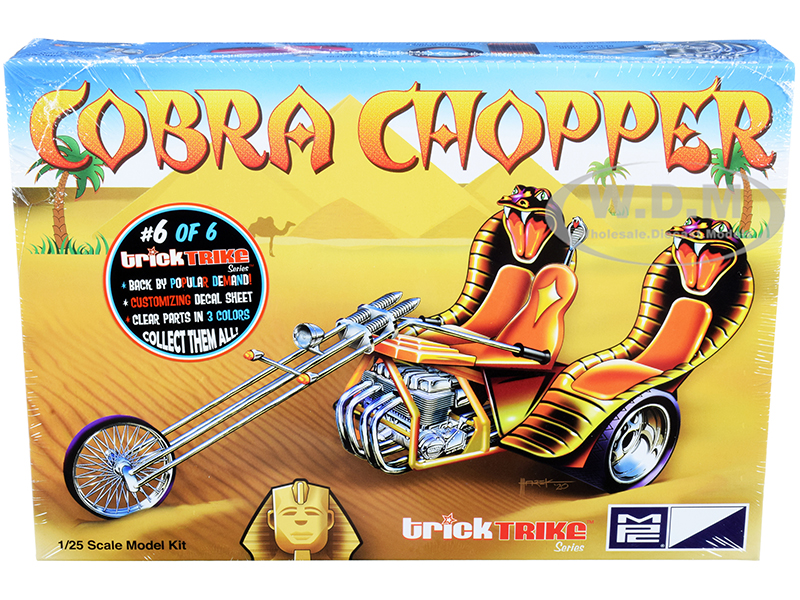 Skill 2 Model Kit Cobra Chopper "Trick Trikes" Series 1/25 Scale Model by MPC
