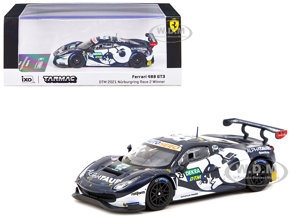 Ferrari 488 GT3 #23 Alex Albon Winner DTM Nurburgring Race 2 (2021) Hobby64 Series 1/64 Diecast Model Car by Tarmac Works