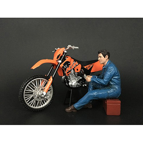 Mechanic Michael Figurine For 1/12 Scale Motorcycle Models By American Diorama