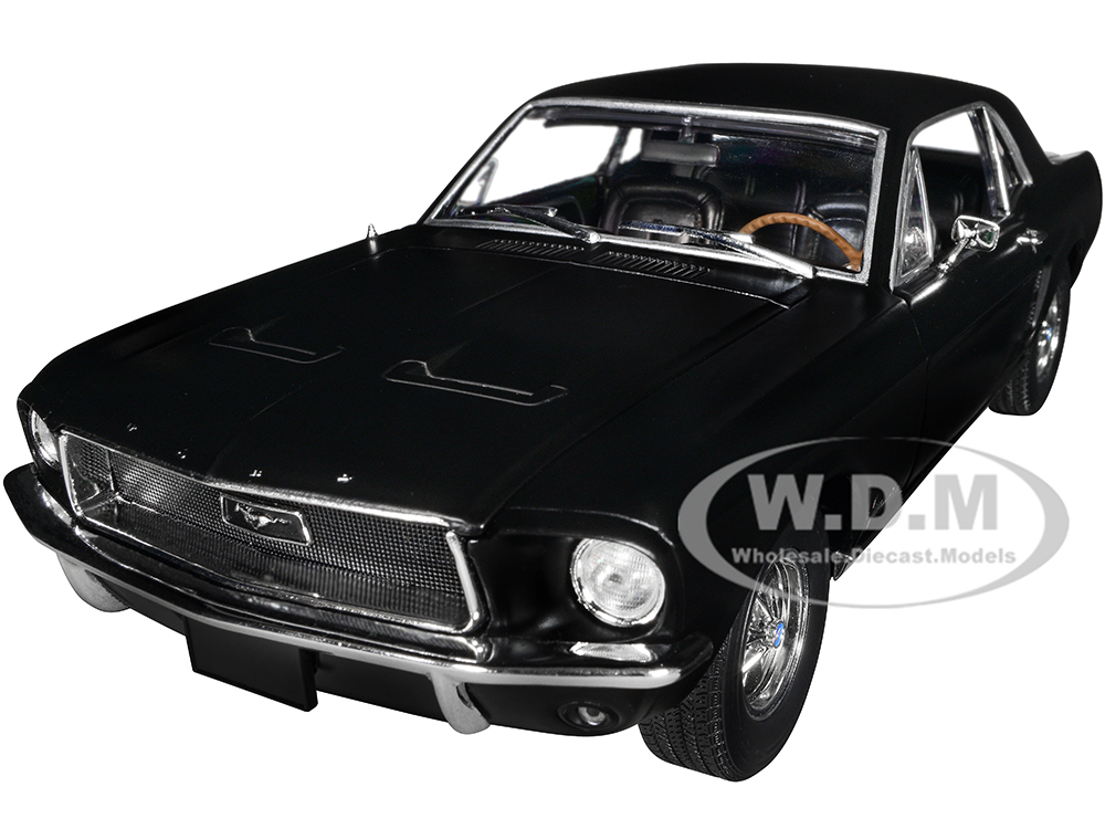 1968 Ford Mustang Coupe Stealth Black "He Country Special - Bill Goodro Ford Denver Colorado" 1/18 Diecast Model Car by Greenlight