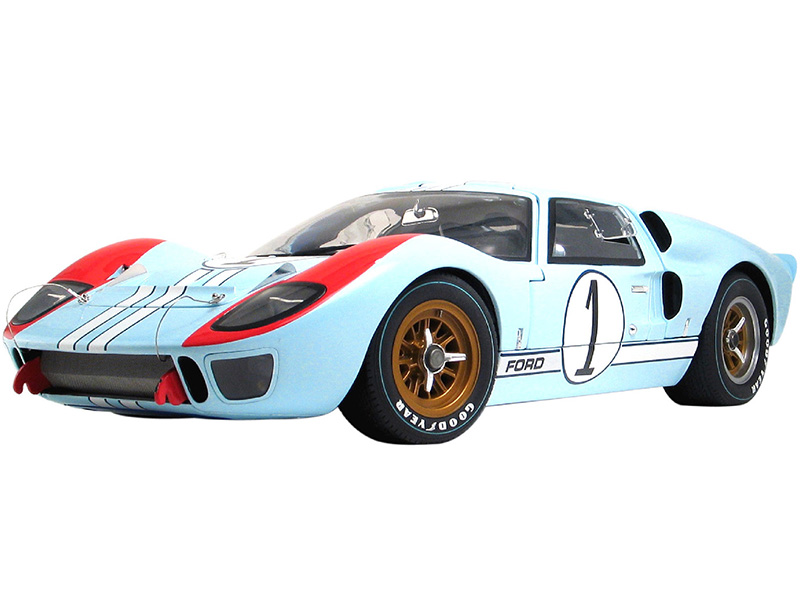 Image of 1966 Ford GT40 MKII 1 Ken Miles - Denny Hulme 2nd Place 24 Hours of Le Mans (1966) "The Masterpiece Collection" Limited Edition to 324 pieces Worldwi