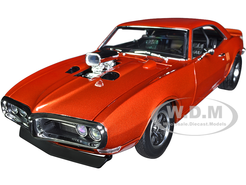 1968 Pontiac Firebird Orange Metallic "Drag Outlaws" Series Limited Edition to 400 pieces Worldwide 1/18 Diecast Model Car by ACME
