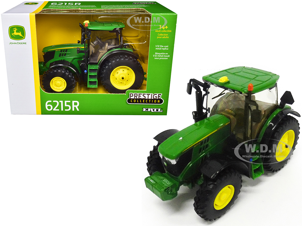 Image of John Deere 6215R Tractor Green "Prestige Collection" 1/32 Diecast Model by ERTL TOMY