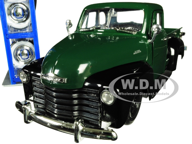 1953 Chevrolet 3100 Pickup Truck Green with Extra Wheels Just Trucks Series 1/24 Diecast Model Car by Jada
