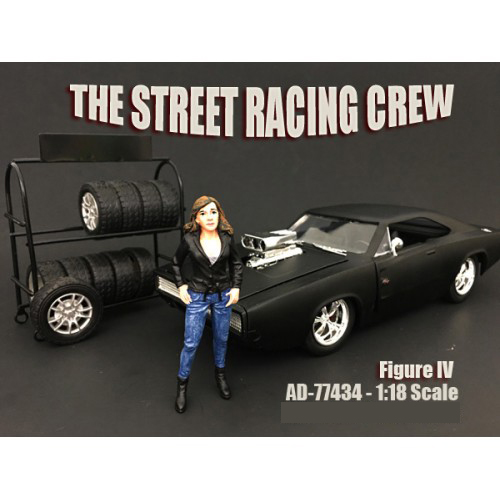 The Street Racing Crew Figure IV For 118 Scale Models by American Diorama