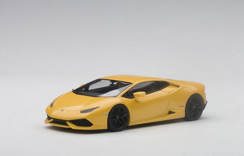 Image of Lamborghini Huracan LP610-4 Giallo Midas Pearl Effect/ Yellow Pearl 1/43 Diecast Model Car by Autoart