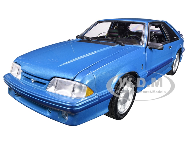 1993 Ford Mustang Cobra Teal/ Medium Blue-green With Black Interior Limited Edition To 762 Pieces Worldwide 1/18 Diecast Model Car By Gmp
