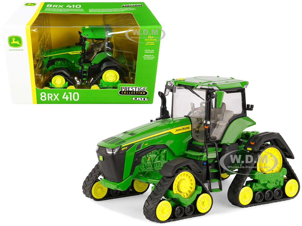 John Deere 8RX 410 Tracked Tractor Green "Prestige Collection" Series 1/32 Diecast Model by ERTL TOMY