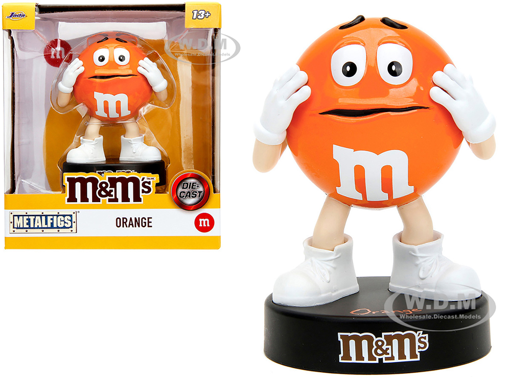 Orange M&amp;Ms 4" Diecast Figurine "Metalfigs" Series by Jada