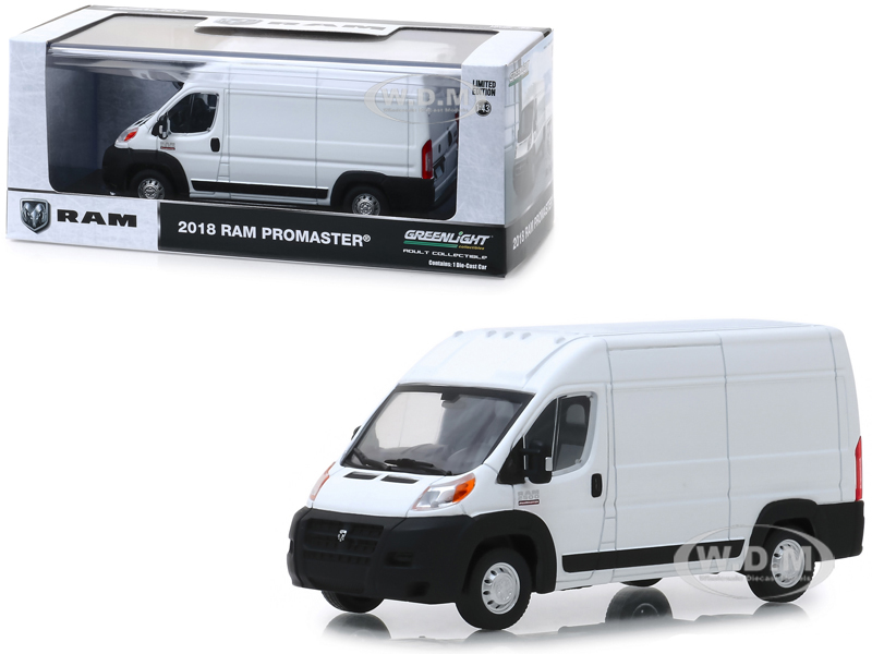 2018 RAM ProMaster 2500 Cargo Van High Roof Bright White 1/43 Diecast Model by Greenlight