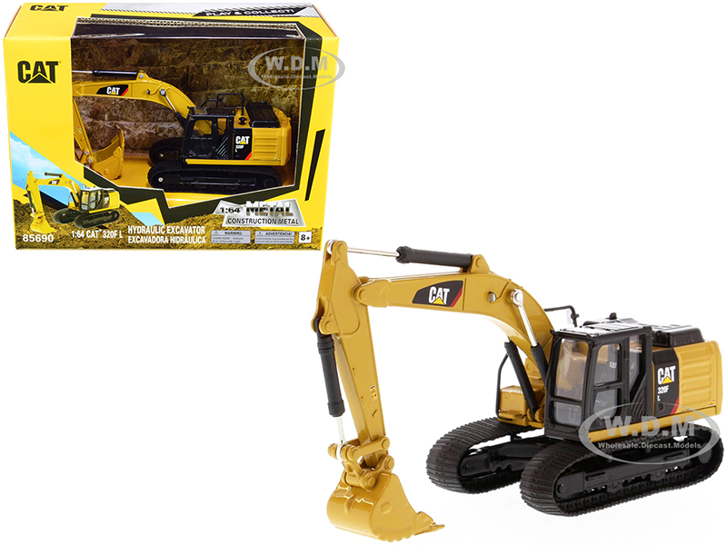 CAT Caterpillar 320F L Hydraulic Excavator "Play &amp; Collect" Series 1/64 Diecast Model by Diecast Masters