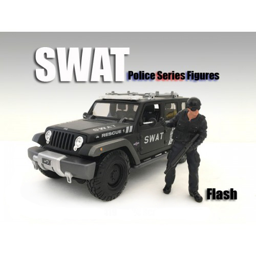 Swat Team Flash Figure For 124 Scale Models By American Diorama