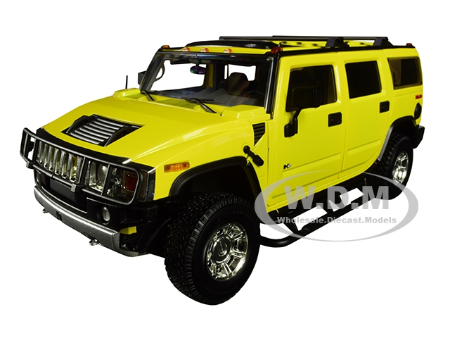 2003 Hummer H2 Yellow "Entourage" (2004-2011) TV Series 1/18 Diecast Model Car by Highway 61