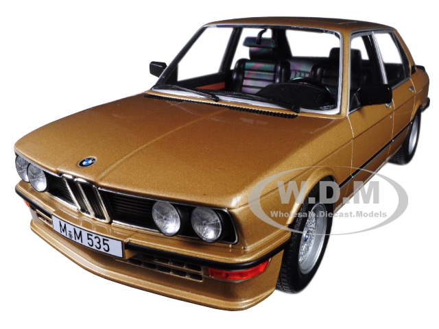 Image of 1980 BMW M535i Metallic Gold 1/18 Diecast Model Car by Norev
