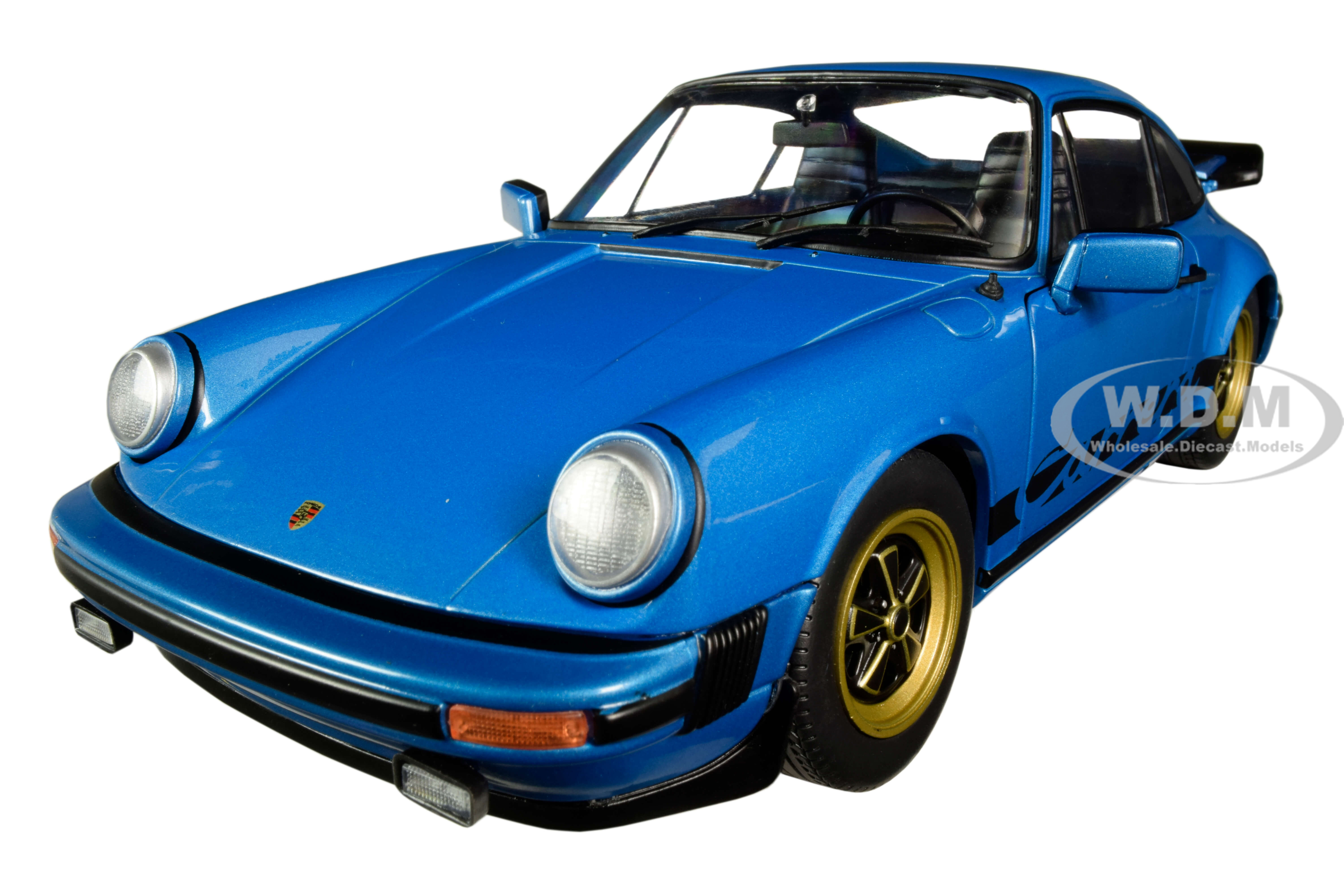 Image of 1984 Porsche 911 Carrera 3.0 Coupe Minerva Blue Metallic 1/18 Diecast Model Car by Solido