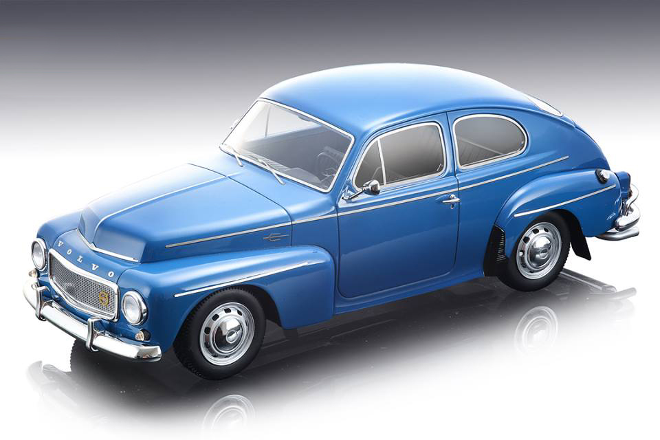 1964 Volvo PV 544 Street Version Dark Blue Mythos Series Limited Edition to 70 pieces Worldwide 1/18 Model Car by Tecnomodel
