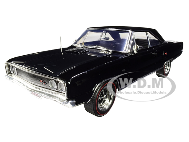 Image of 1967 Dodge Coronet R/T Black Limited Edition to 492 pieces Worldwide 1/18 Diecast Model Car by ACME