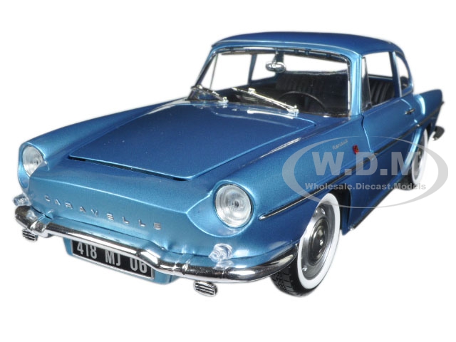 1964 Renault Caravelle Finlande Blue Metallic 1/18 Diecast Model Car By Norev