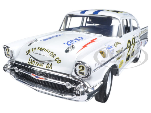 Image of 1957 Chevrolet Bel Air 22 Driver Fireball Roberts Limited Edition of 648pc 1/18 Diecast Model Car by Acme
