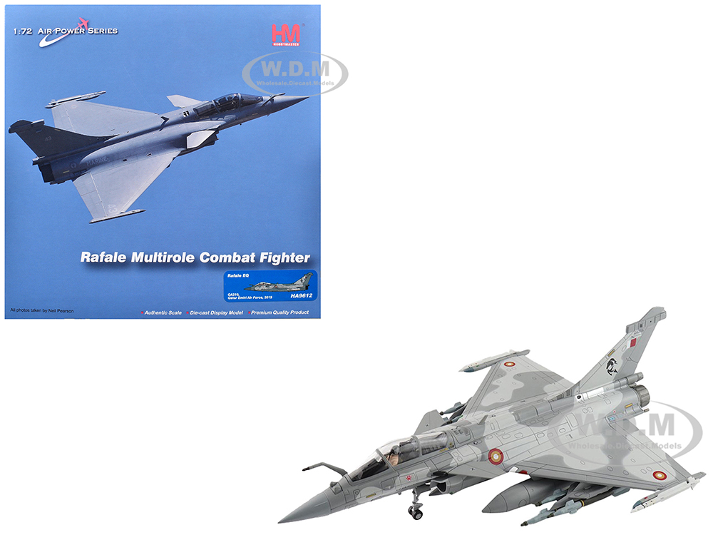 Dassault Rafale EQ Fighter Aircraft QA210 (2019) Qatar Emiri Air Force Air Power Series 1/72 Diecast Model by Hobby Master